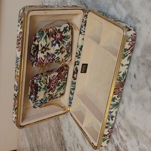 VTG Hardshell Tapestry Jewelry Box Mundi